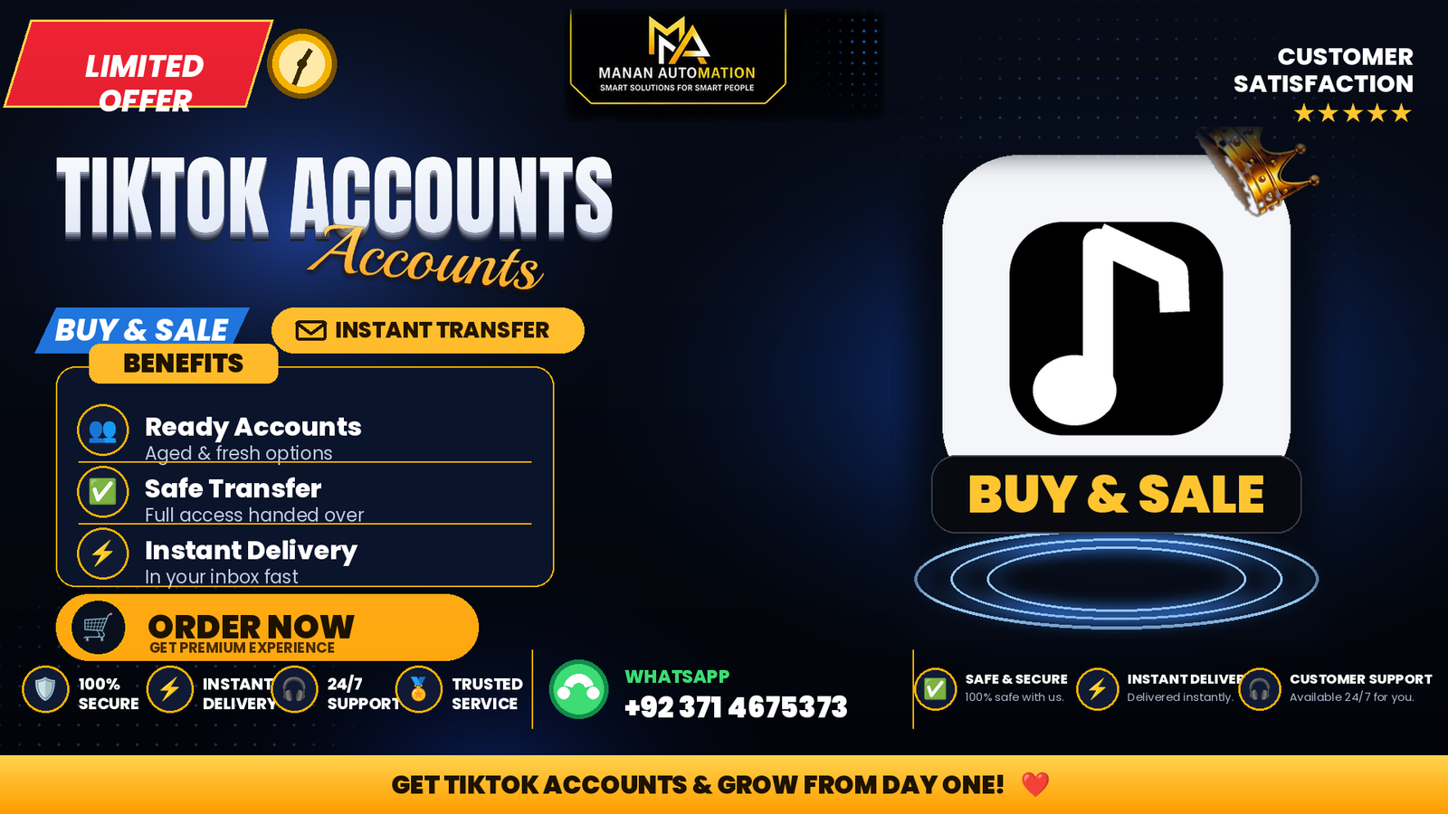 TikTok Accounts Buy & Sale