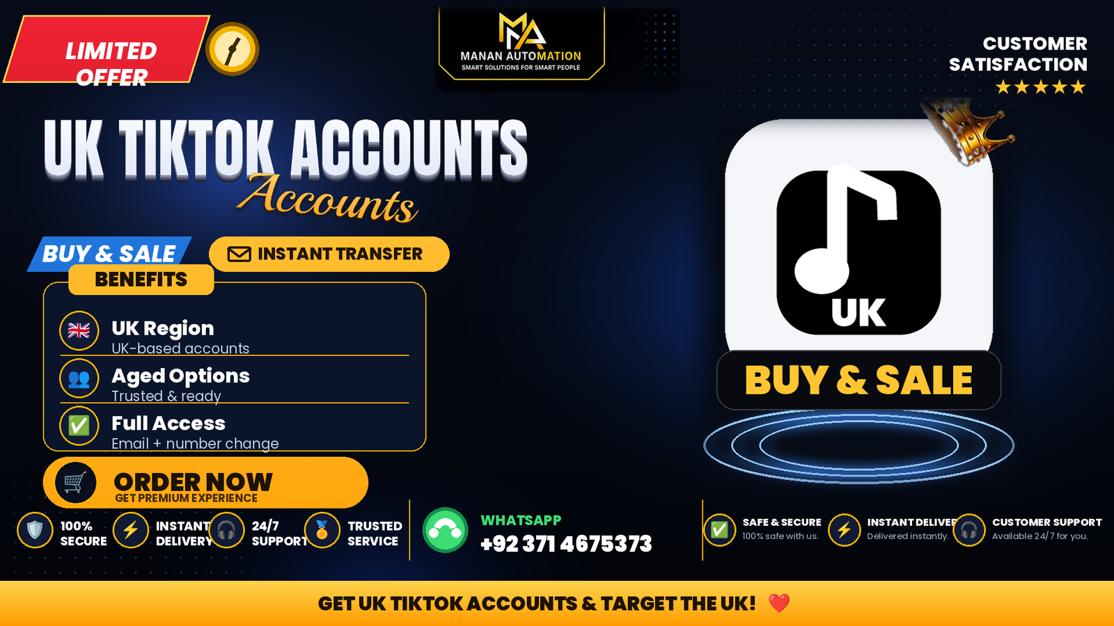 UK TikTok Accounts