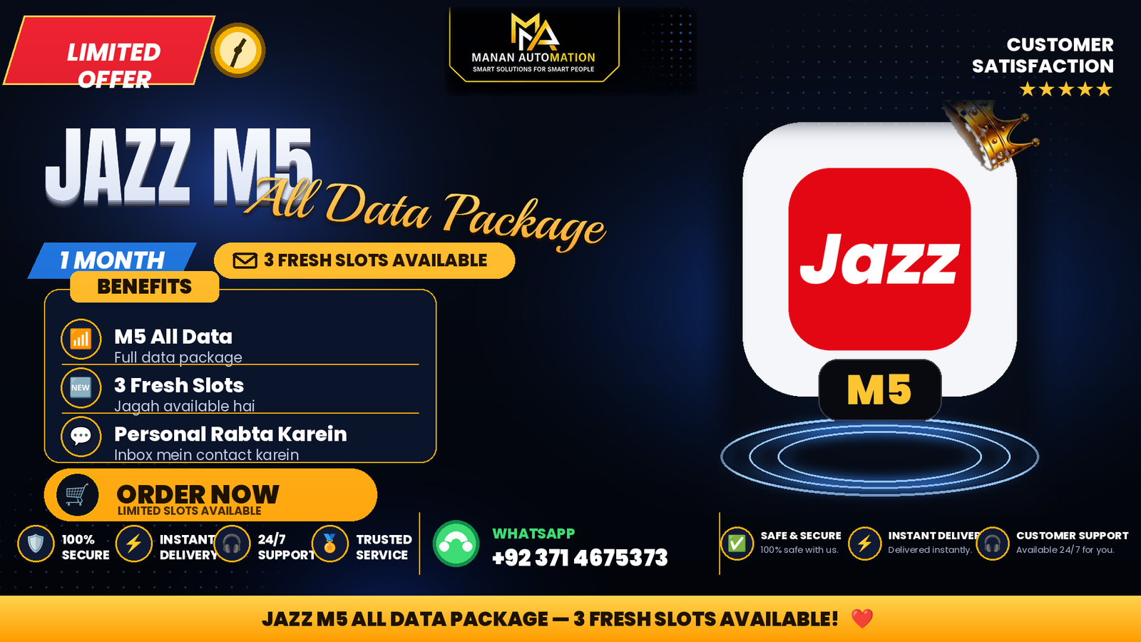 Jazz Monthly Internet Pakkages